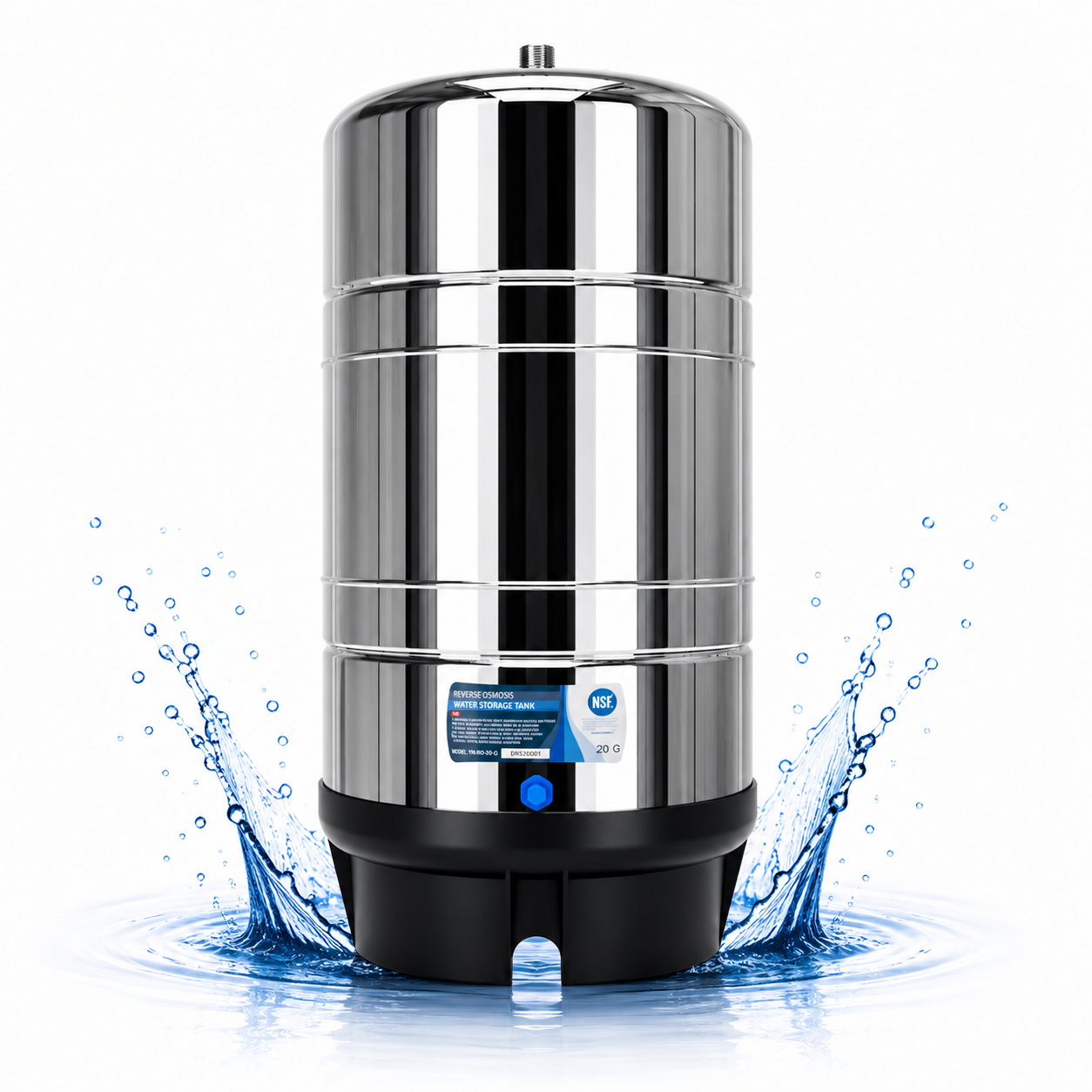 Δεξαμενή Ανοξείδωτου Χάλυβα 20(76L) Γαλόνια – NSF Certified Premium Series
